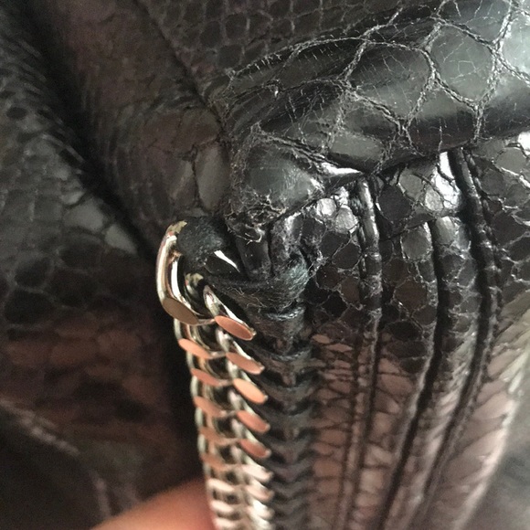 Very Rare! Stella McCartney Falabella Faux Snake Skin / Python Embossed Backpack - Picture 6 of 12